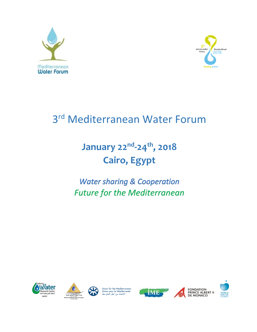 3Rd Mediterranean Water Forum