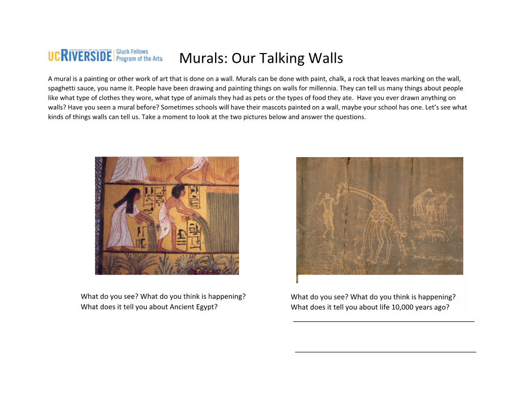 Murals: Our Talking Walls
