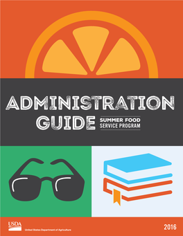 Administration Guide Summer Food Service Program