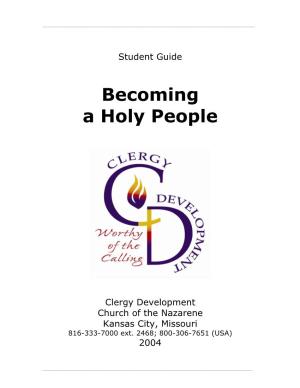 Becoming a Holy People