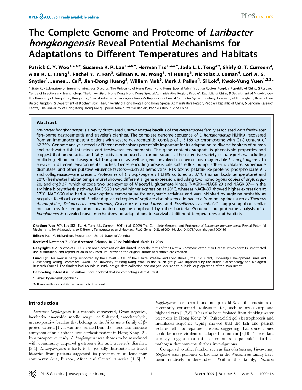 the-complete-genome-and-proteome-of-laribacter-hongkongensis-reveal