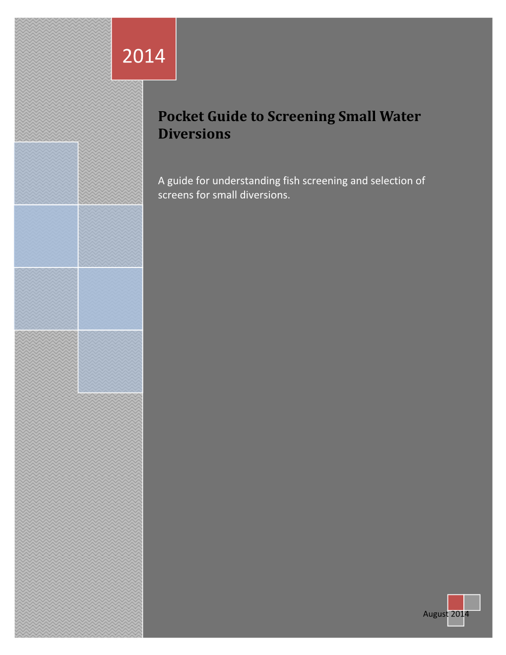 Pocket Guide to Screening Small Water Diversions