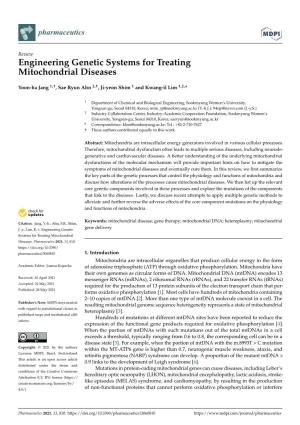 Engineering Genetic Systems for Treating Mitochondrial Diseases