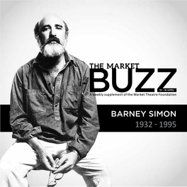 Barney Simon 1932 - 1995 Remembering Barney Simon