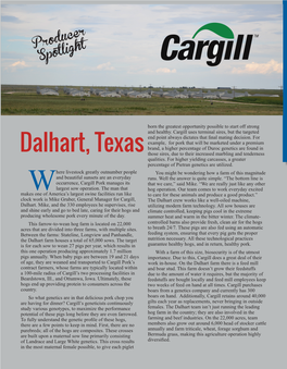Dalhart, Texas Those Sires, Due to Their Increased Marbling and Tenderness Qualities