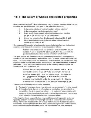 The Axiom of Choice and Related Properties