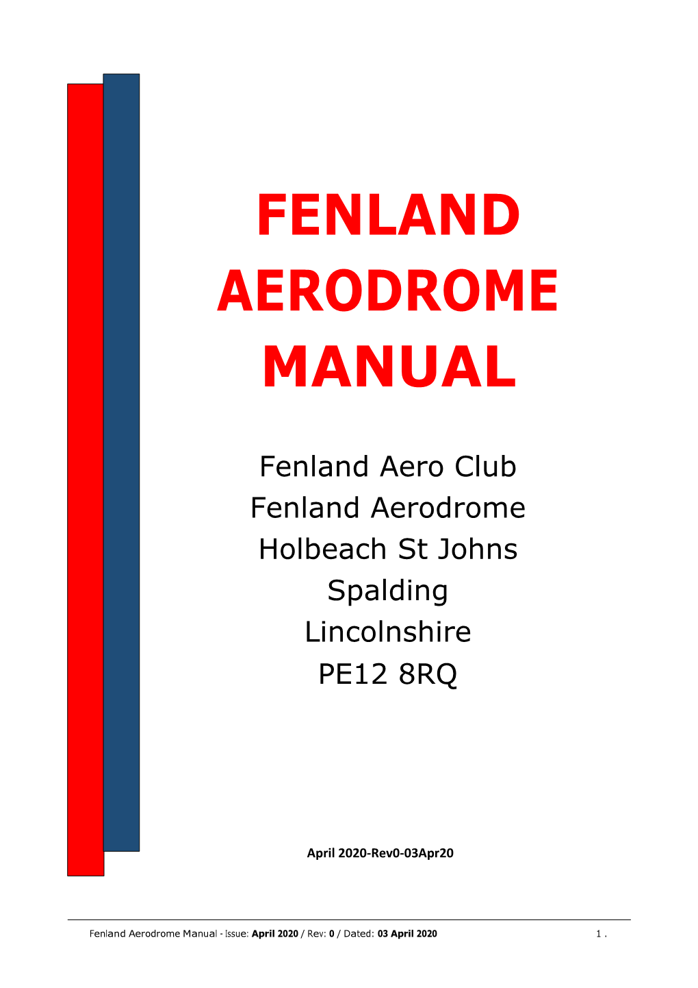 Fenland Aerodrome Manual