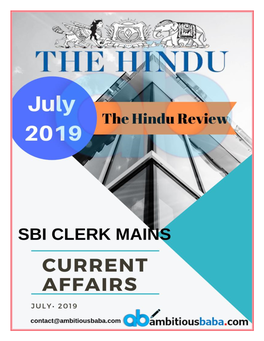 July 2019 the Hindu Review
