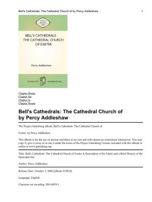 The Cathedral Church of by Percy Addleshaw 1