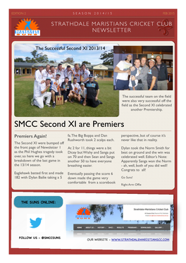 SMCC Second XI Are Premiers