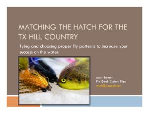 Matching the Hatch for the TX Hill Country[2]