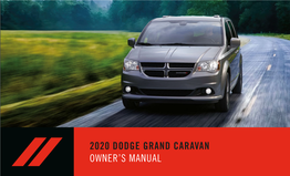 2020 Dodge Grand Caravan Owner's Manual