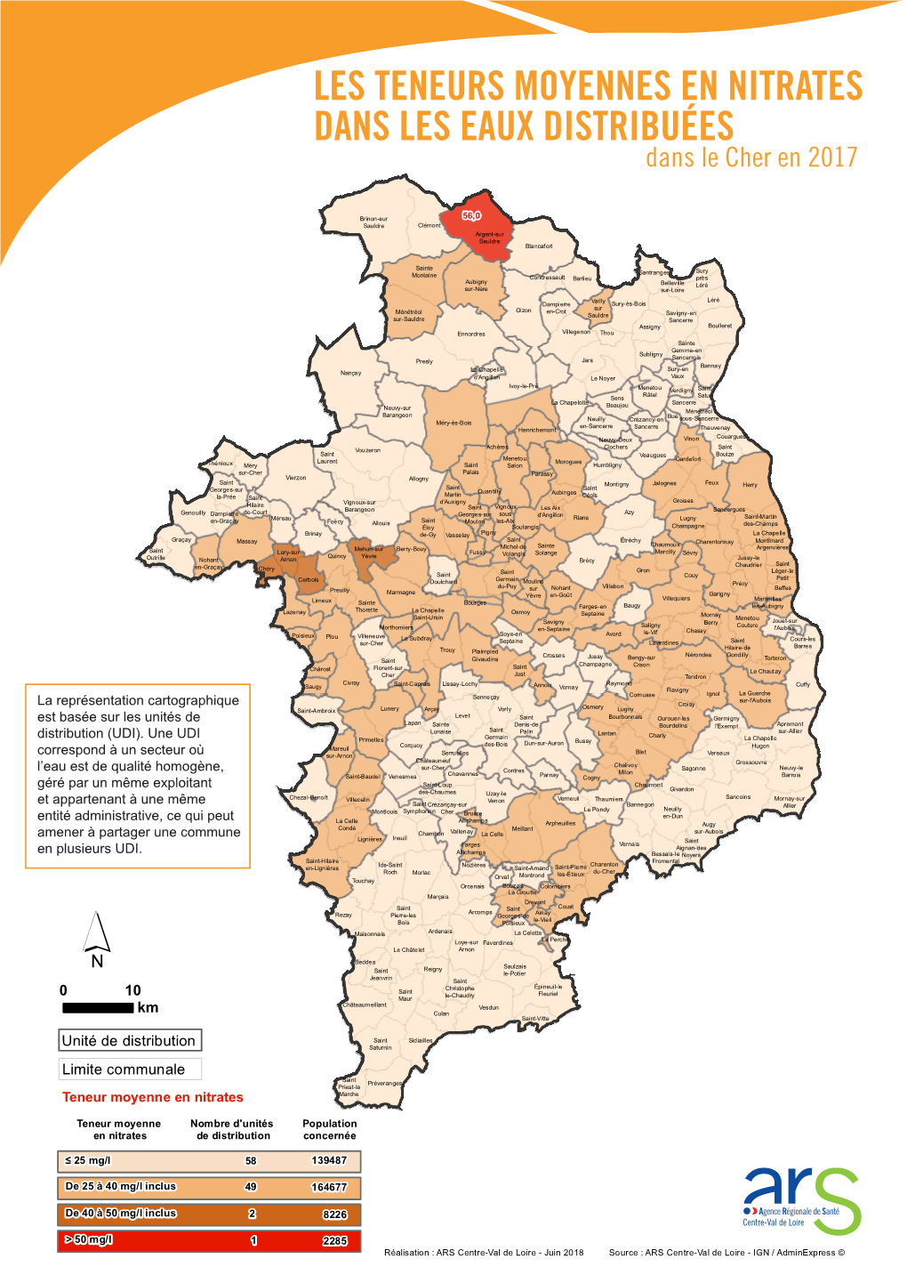 Teneurs En Nitrates Dans Les Eaux Distribuées En 2017