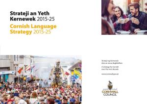 Cornish Language Strategy 2015-2025
