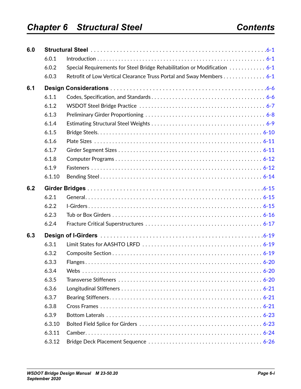 Chapter 6 Structural Steel Contents