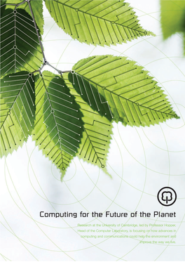 Computing for the Future of the Planet