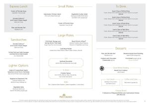 View Example Lunch Menu 2