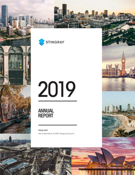Annual Report 2019 | Stingray Group Inc