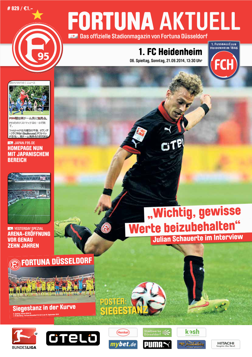FORTUNA AKTUELL Das Offizielle Stadionmagazin Von Fortuna Düsseldorf 1