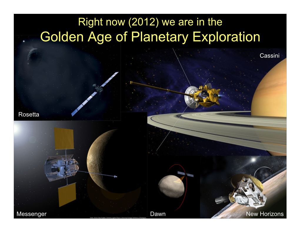 Golden Age of Planetary Exploration
