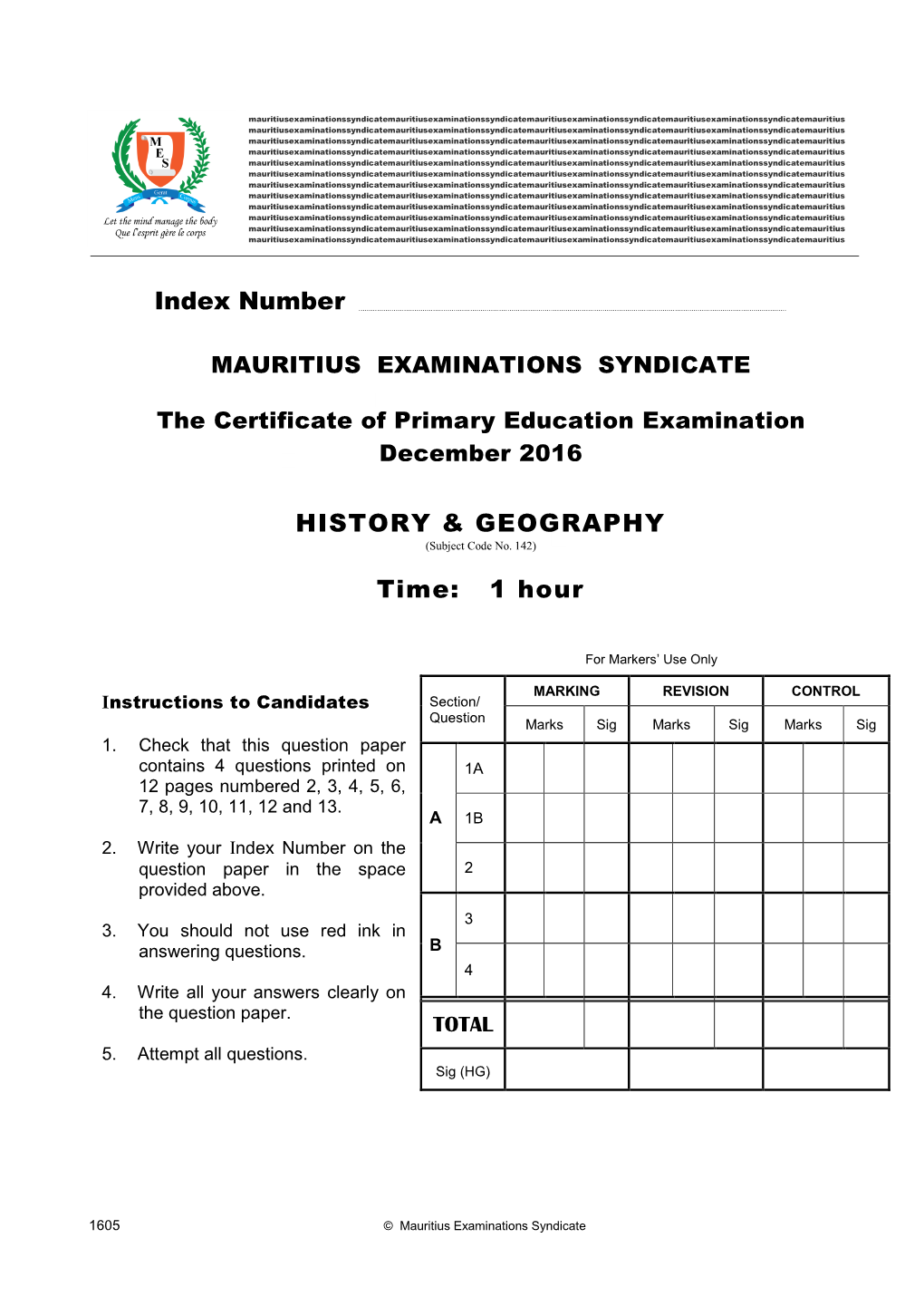 History/Geography