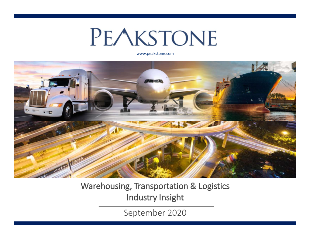 Warehousing, Transportation & Logistics Industry Insight