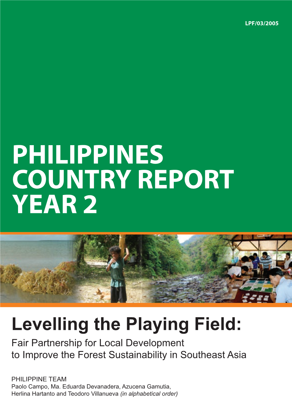 Philippines Country Report Year 2