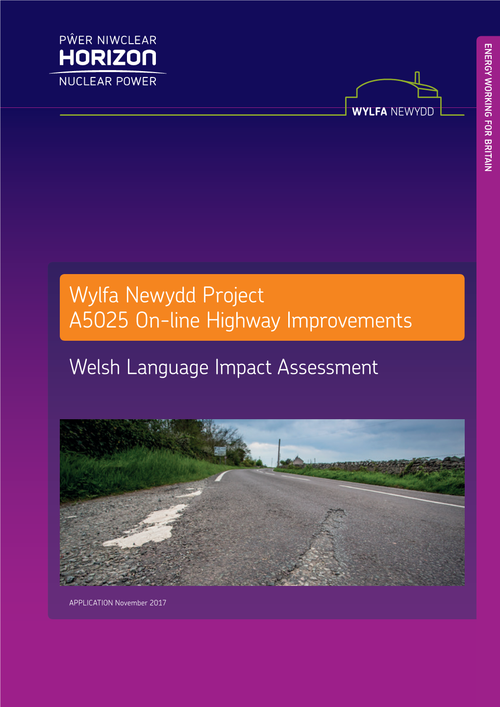 Wylfa Newydd Project A5025 On-Line Highway Improvements