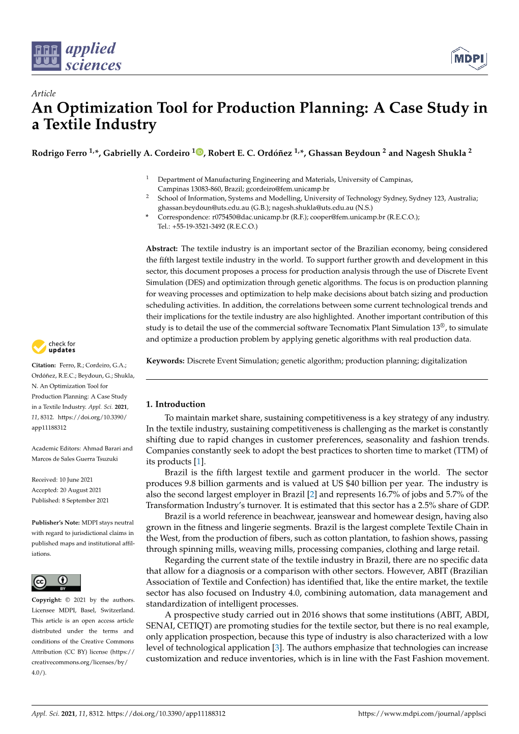 An Optimization Tool for Production Planning: a Case Study in a Textile Industry