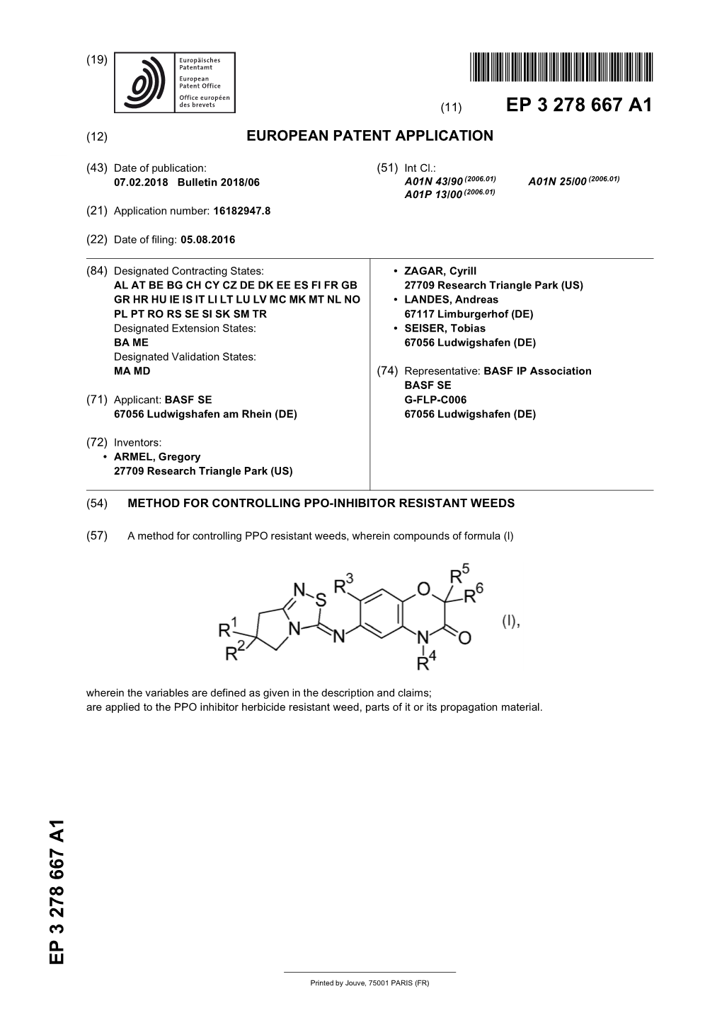 Method for Controlling Ppo-Inhibitor Resistant Weeds