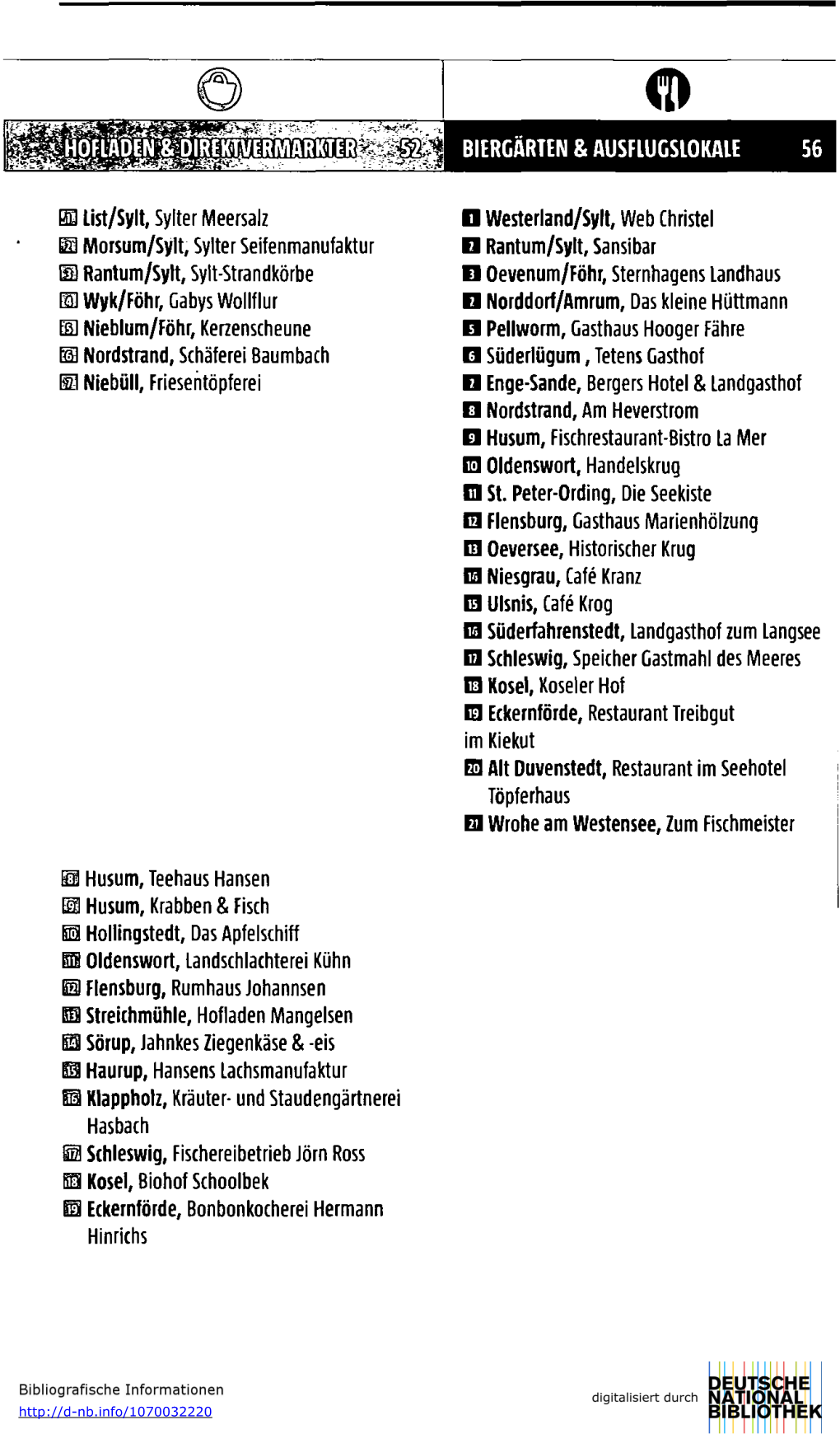 BIERGÄRTEN & AUSFLUGSLOKALE 56 BD List/Sylt, Sylter Meersalz D