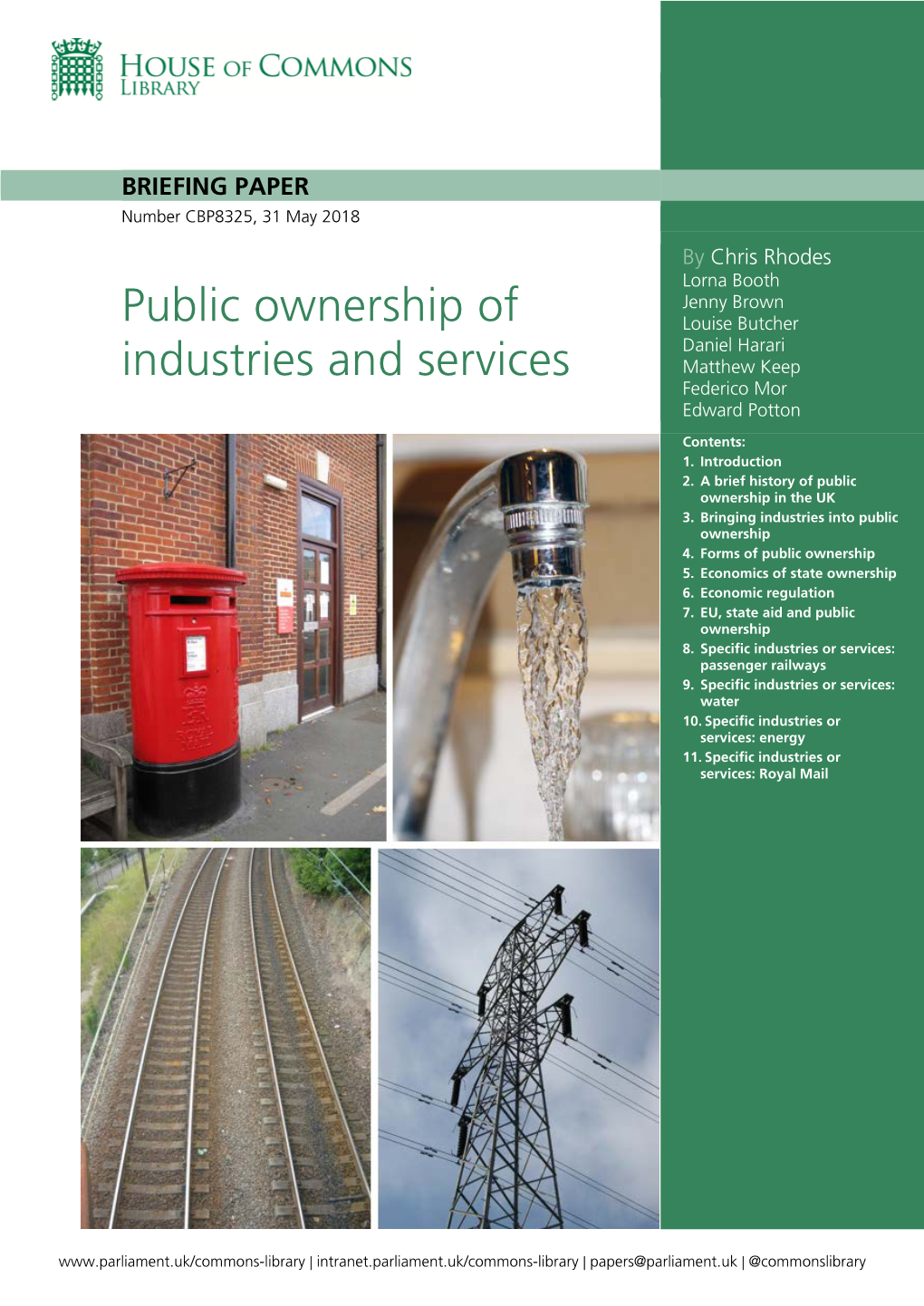 Public Ownership of Industries and Services
