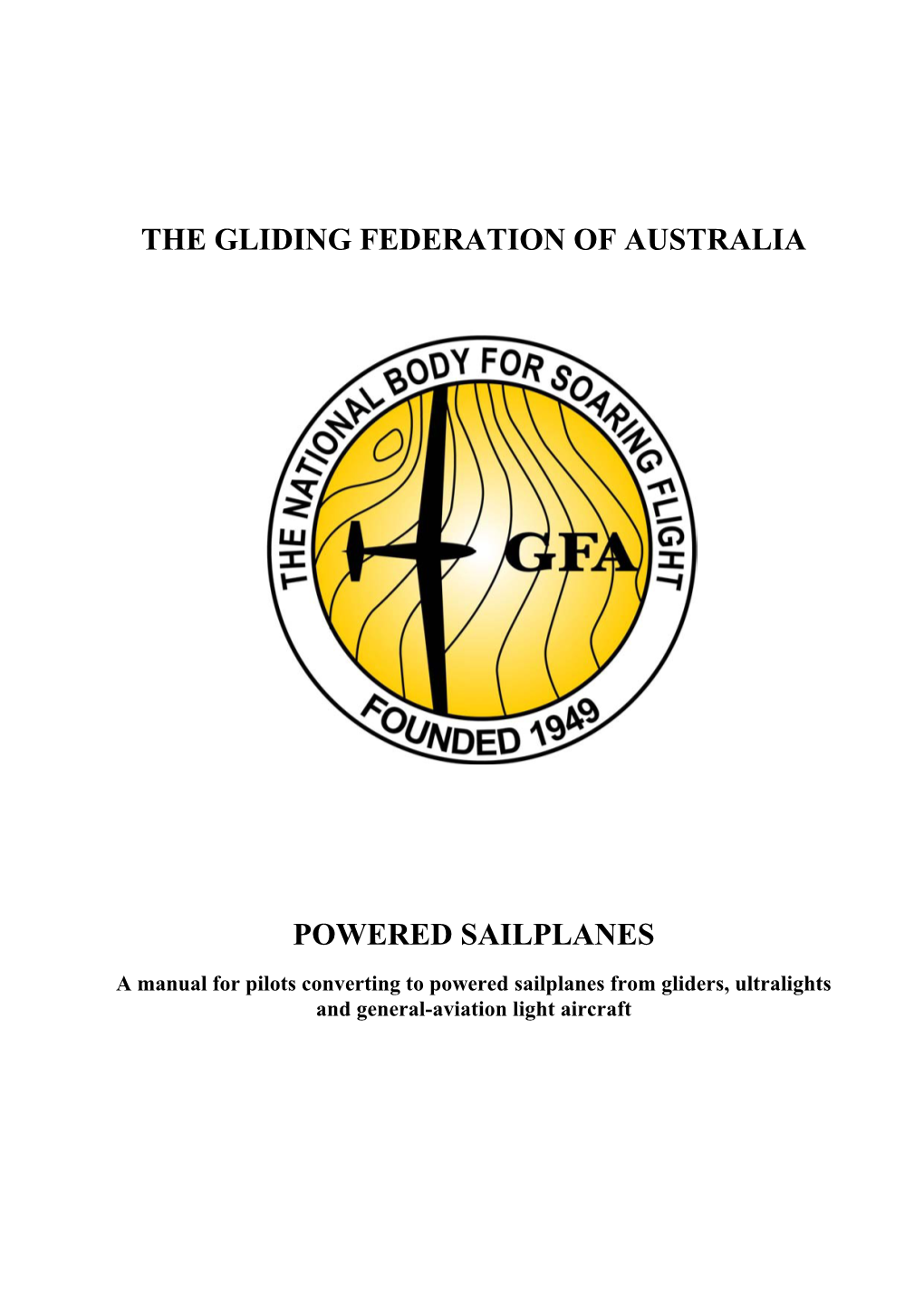 The Gliding Federation of Australia Powered