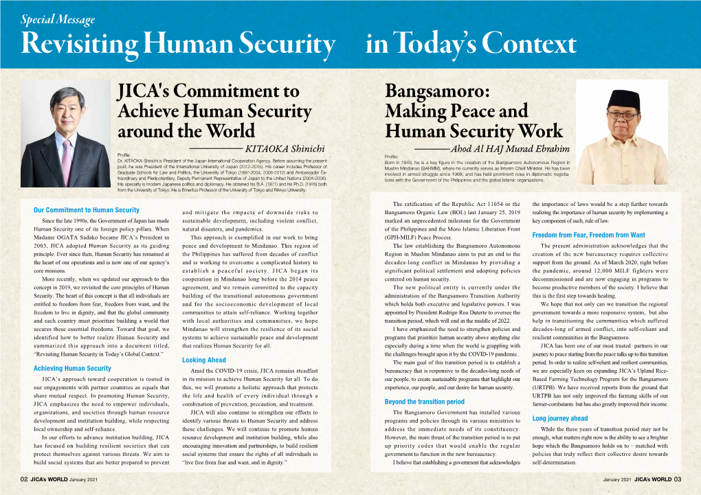 Revisiting Human Security in Today's Context (PDF/200KB)