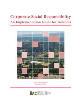 Corporate Social Responsibility: an Implementation Guide for Business