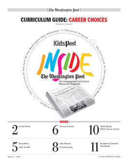 CURRICULUM GUIDE: CAREER CHOICES Volume 2, Issue 4