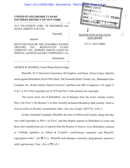 ~ Case 1:15-Cv-04325-GBD Document 81 Filed 12/17/15 Page