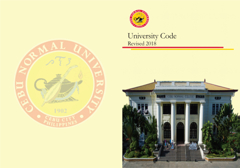 University Code of Cebu Normal University