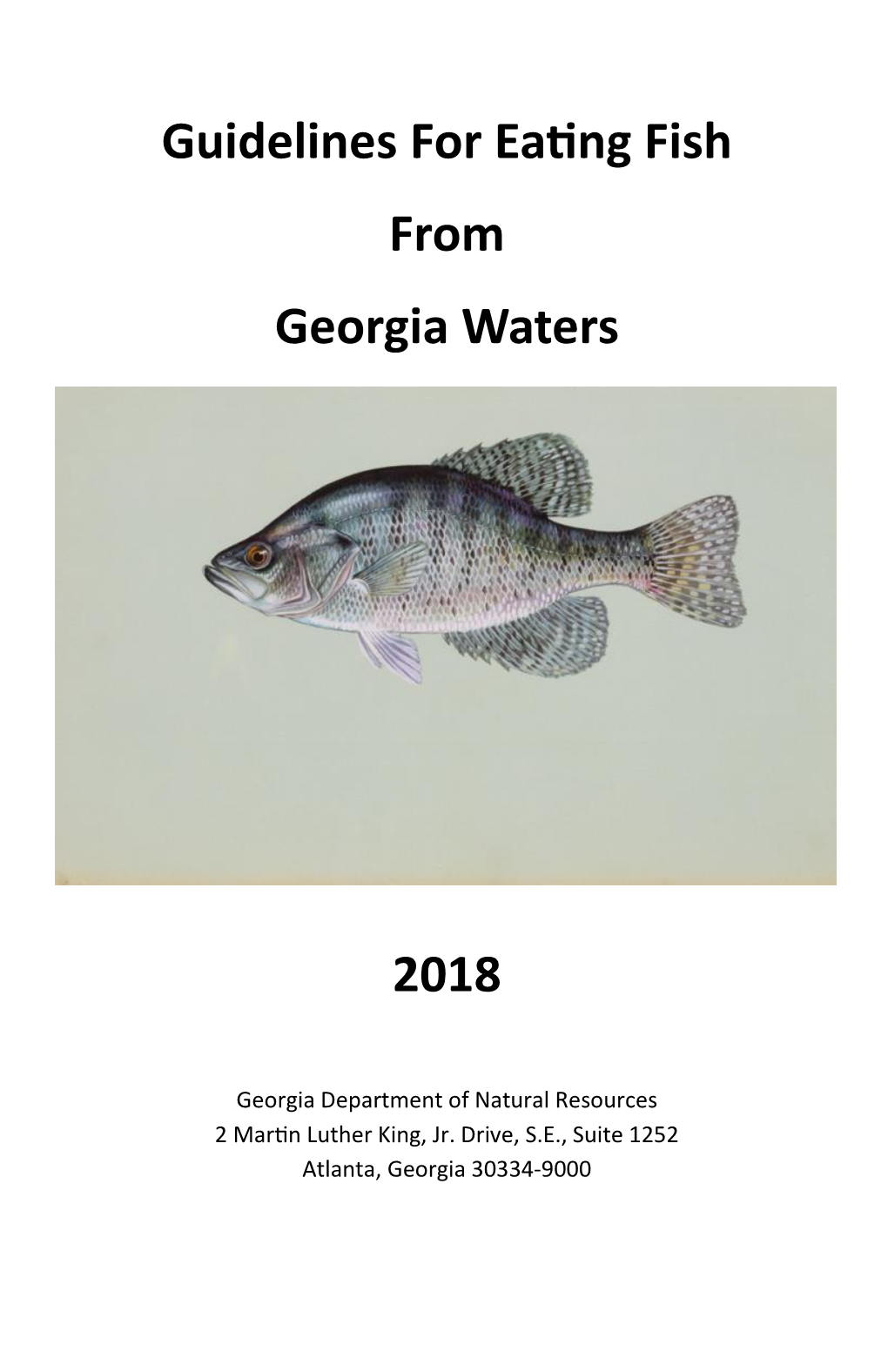 Guidelines for Eating Fish from Georgia Waters 2018