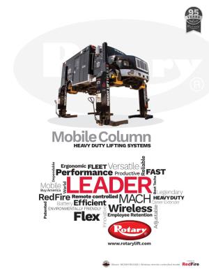 Mobile Column Lift System Is the Faster and Easier Choice for Your Maintenance Facility