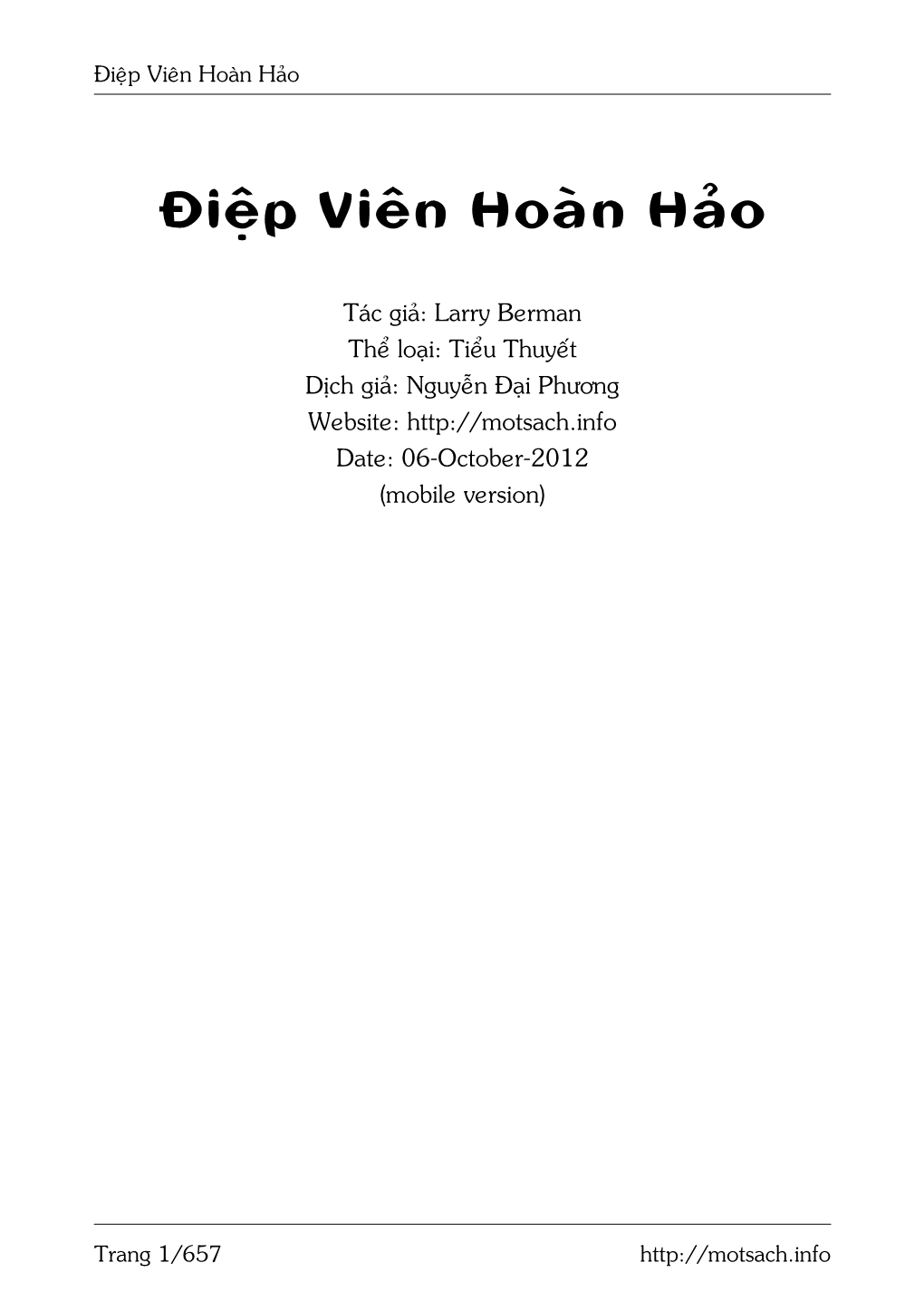 Điệp Viên Hoàn Hảo