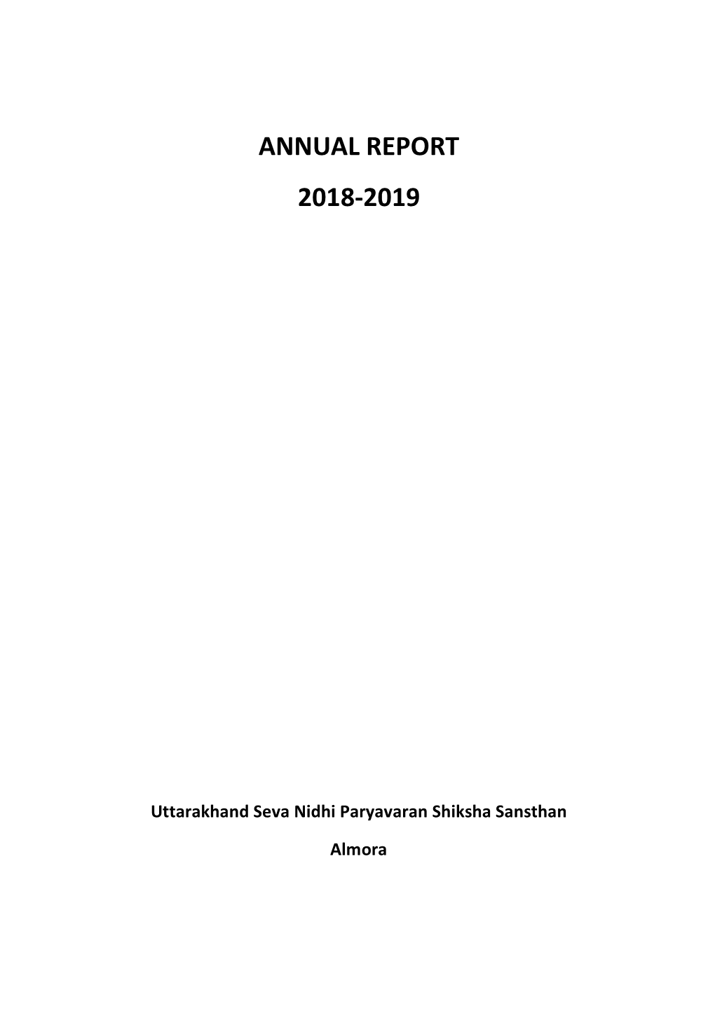 Annual Report 2018-19