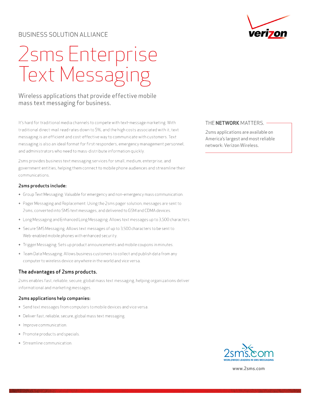 2Sms Enterprise Text Messaging