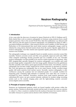 Neutron Radiography