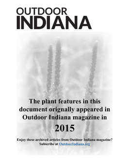 Outdoor Indiana Plant Features for 2015
