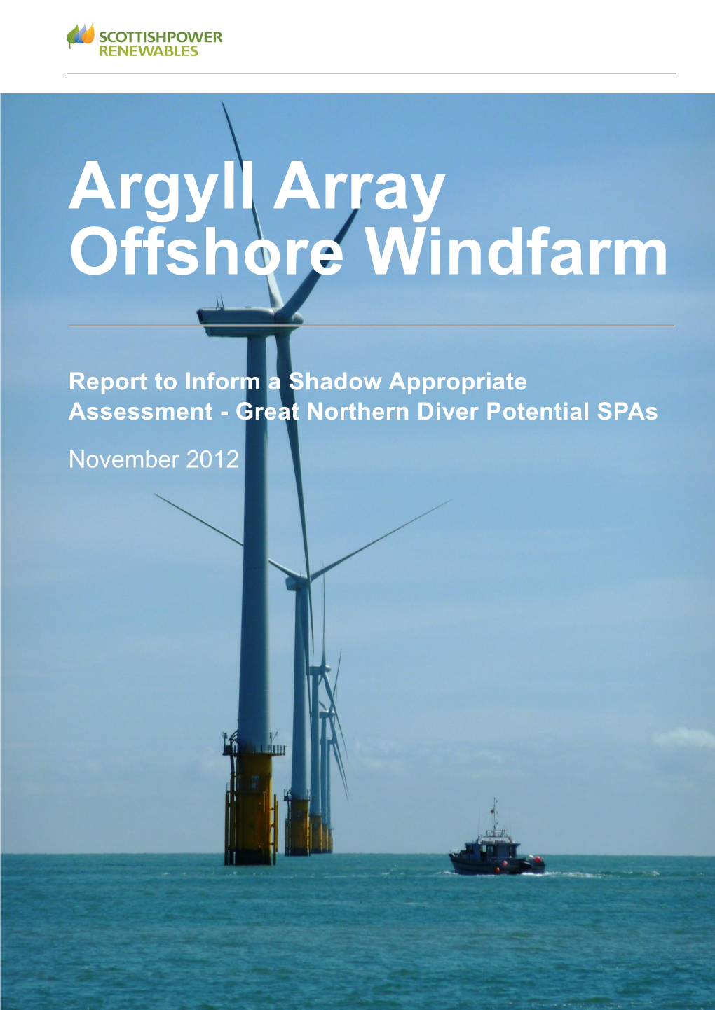 Argyll Array Offshore Windfarm