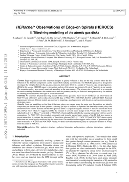 Herschel Observations of Edge-On Spirals (HEROES). II: Tilted-Ring