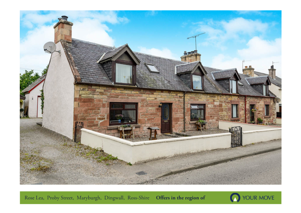 Rose Lea, Proby Street, Maryburgh, Dingwall, Ross-Shire Offers in the Region of £200,000