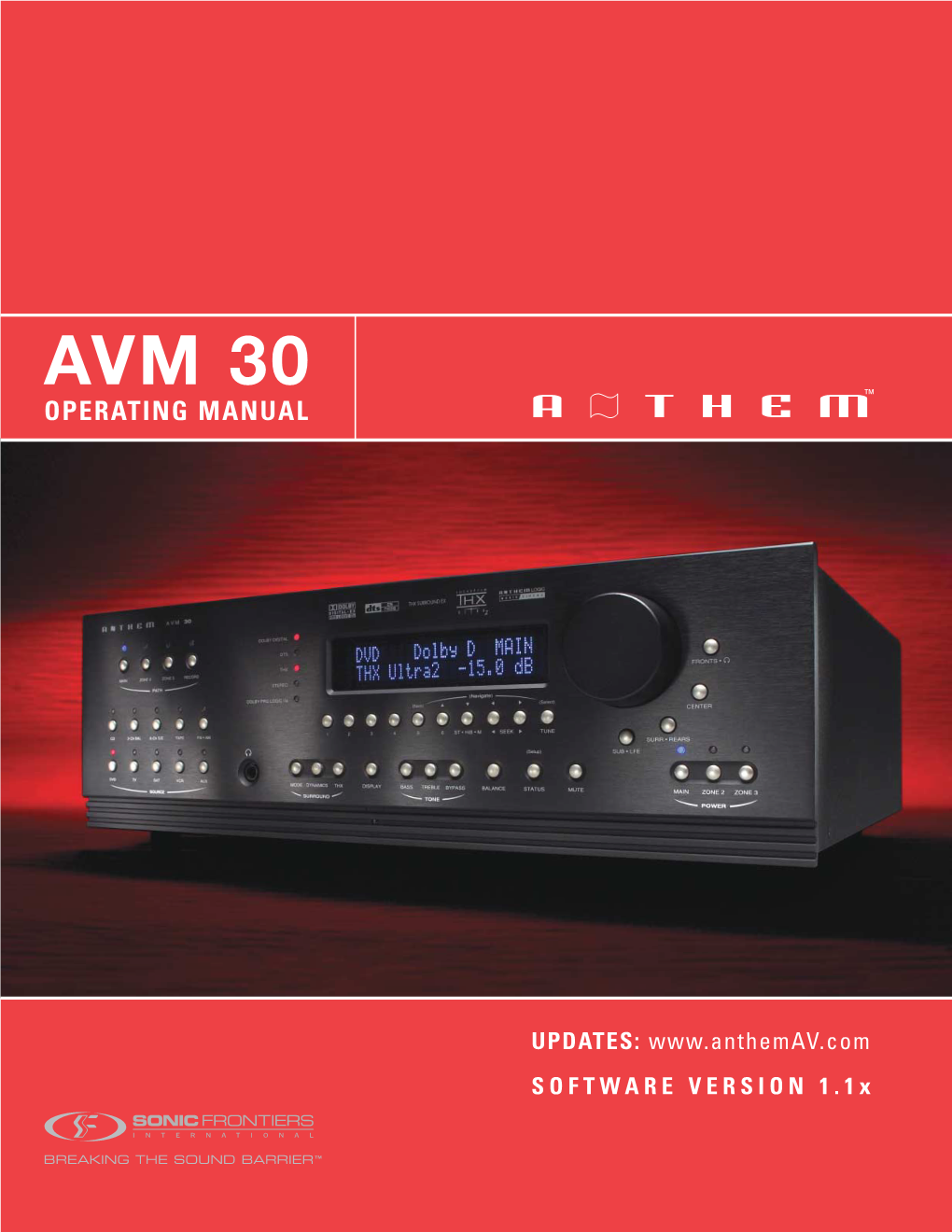 AVM 30 Manual
