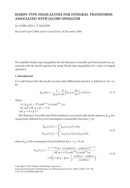 Hardy-Type Inequalities for Integral Transforms Associated with Jacobi Operator